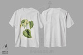 تیشرت طرح دار طرح گیاه شناسی هورا، تزئینی اثر پیکسل کهنه | فروشگاه ایماژ