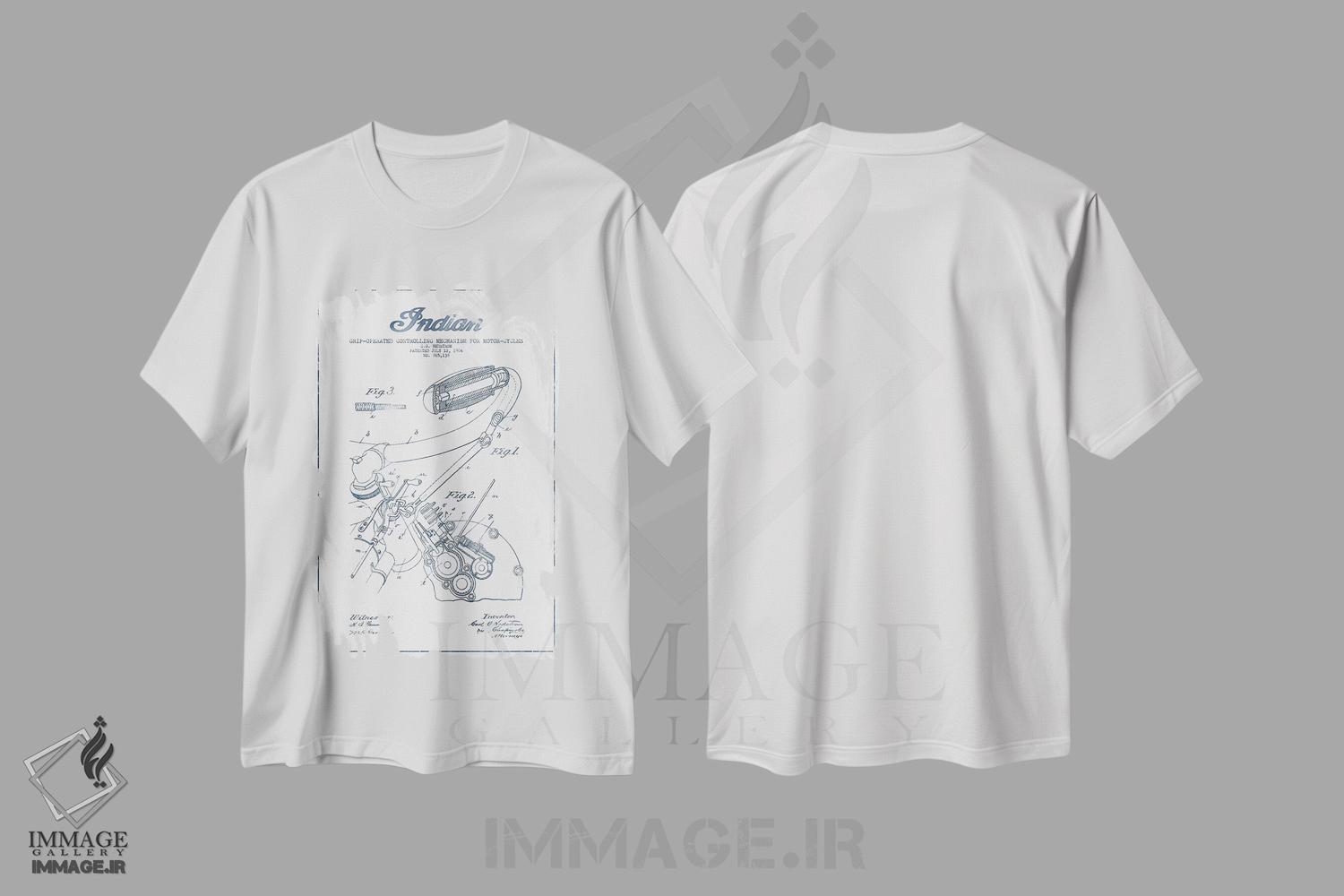 تیشرت طرح دار آثار پیکسل کهنه - فروشگاه ایماژ