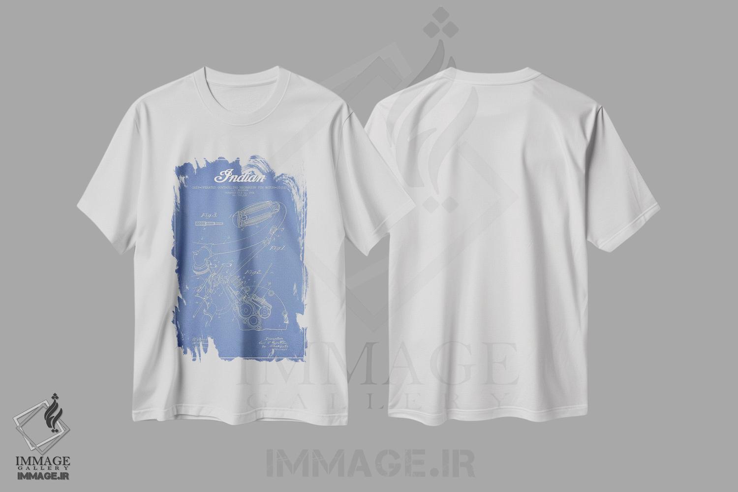 تیشرت طرح دار آثار پیکسل کهنه - immage.ir