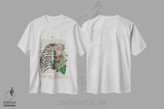 تیشرت طرح دار قفسه سینه، تزئینی اثر پیکسل کهنه | فروشگاه ایماژ