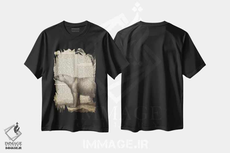 تیشرت طرح دار چاپ وینتیج خرس قطبی، تزئینی اثر پیکسل کهنه | immage.ir