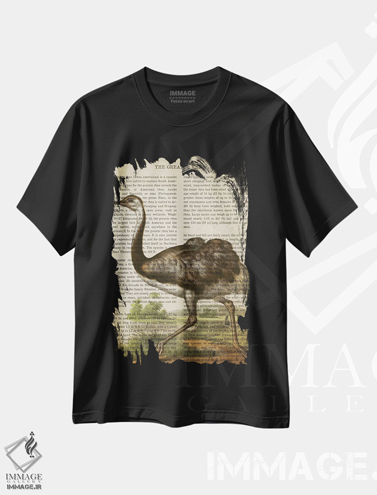تیشرت طرح دار چاپ وینتیج رئا بزرگ، تزئینی اثر پیکسل کهنه | immage.ir