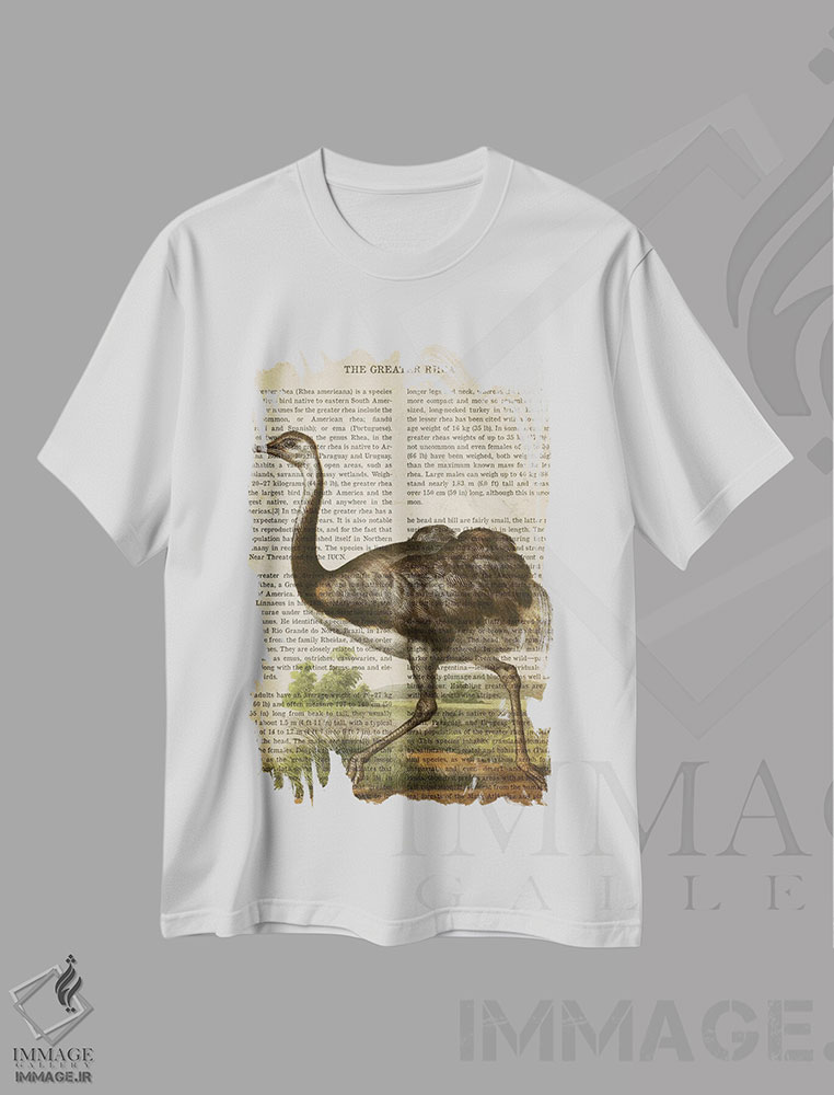 تیشرت طرح دار چاپ وینتیج رئا بزرگ، تزئینی اثر پیکسل کهنه | فروشگاه ایماژ
