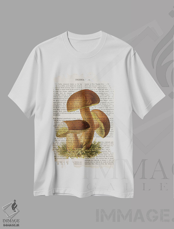 تیشرت طرح دار قارچ ایم لریا بدیا، تزئینی اثر پیکسل کهنه | immage.ir