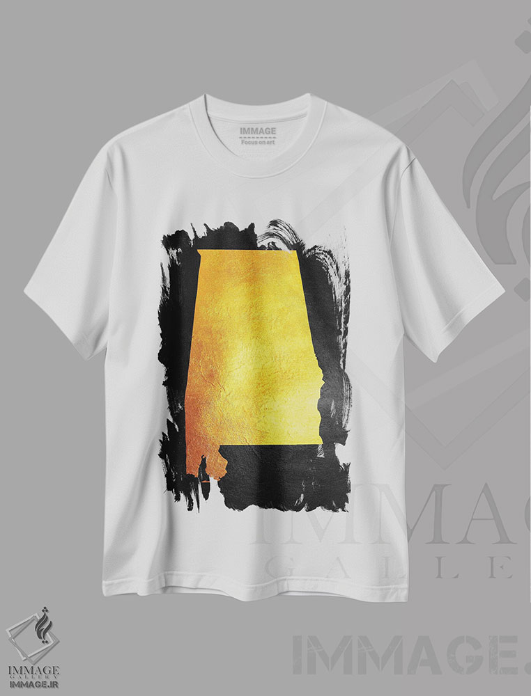 تیشرت طرح دار نقشه طلایی آلاباما اثر آدریان بالدُوینو | فروشگاه ایماژ