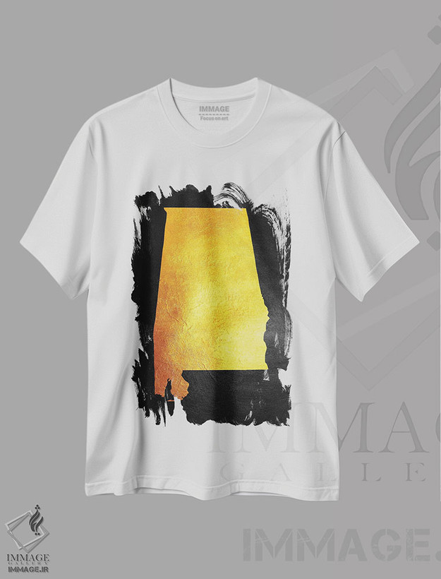 تیشرت طرح دار نقشه طلایی آلاباما اثر آدریان بالدُوینو | فروشگاه ایماژ
