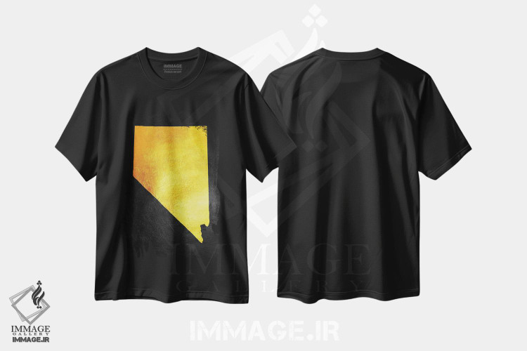 تیشرت طرح دار نقشه طلایی نوادا، تزئینی اثر آدریان بالدُوینو | immage.ir