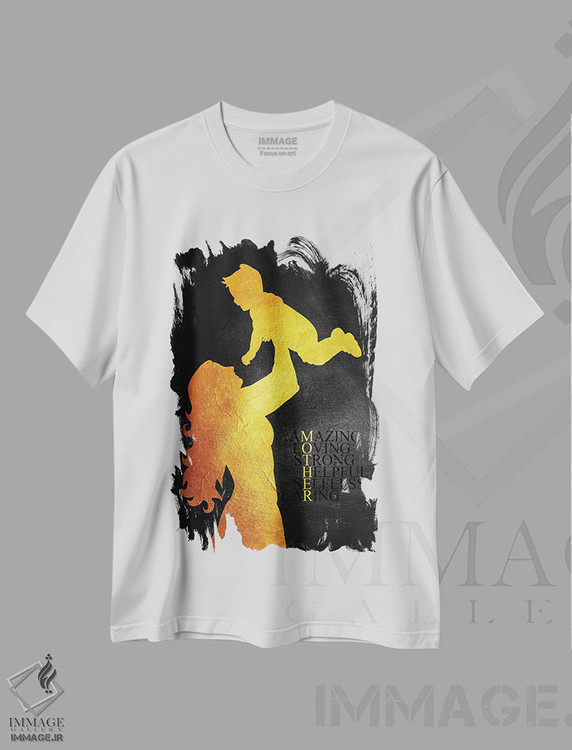 تیشرت طرح دار روز مادر، هنر دیجیتال اثر آدریان بالدُوینو | فروشگاه ایماژ