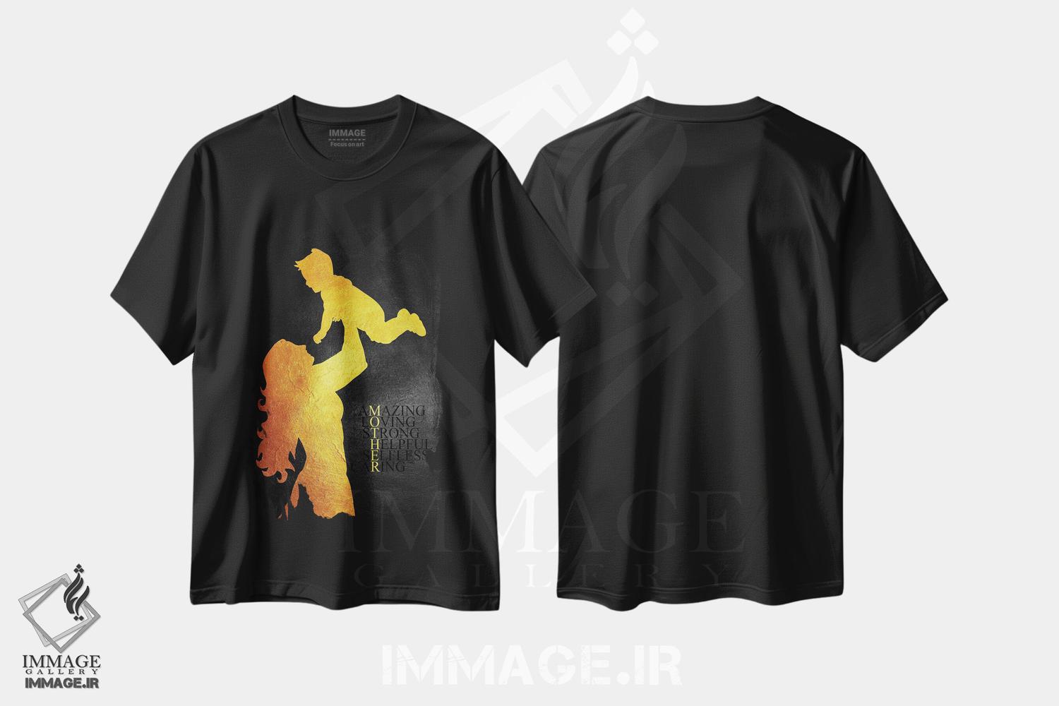 تیشرت طرح دار روز مادر، هنر دیجیتال اثر آدریان بالدُوینو | immage.ir