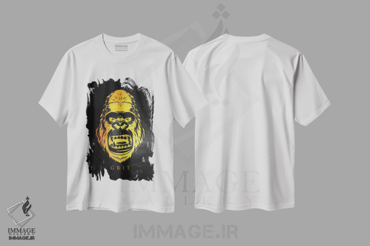 تیشرت طرح دار پایداری گوریل، تزئینی اثر آدریان بالدُوینو | immage.ir