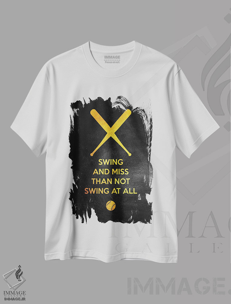 تیشرت طرح دار فقط ضربه بزن، هنر دیجیتال اثر آدریان بالدُوینو | فروشگاه ایماژ