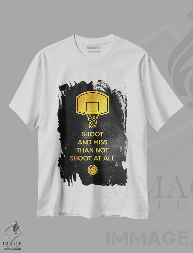 تیشرت طرح دار فقط شوت کن، هنر دیجیتال اثر آدریان بالدُوینو | immage.ir