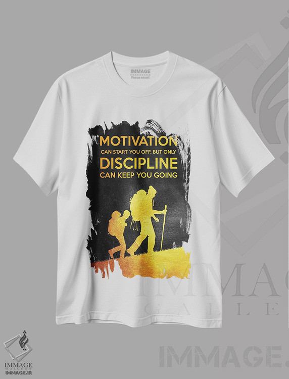 تیشرت طرح دار انگیزه و نظم، تزئینی اثر آدریان بالدُوینو | فروشگاه ایماژ