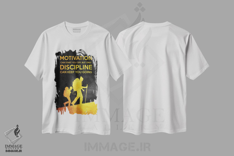 تیشرت طرح دار انگیزه و نظم، تزئینی اثر آدریان بالدُوینو | فروشگاه ایماژ