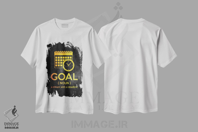 تیشرت طرح دار هدف گذاری کن، تزئینی اثر آدریان بالدُوینو | فروشگاه ایماژ