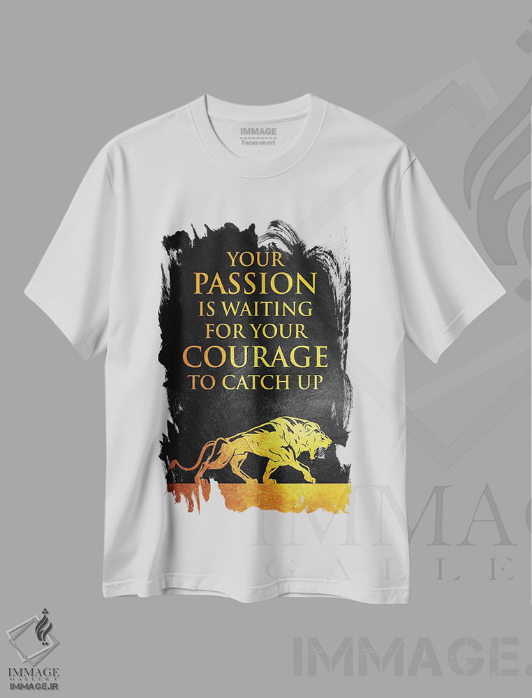تیشرت طرح دار شور و شجاعت، تزئینی اثر آدریان بالدُوینو | immage.ir