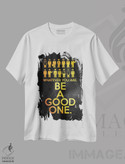تیشرت طرح دار خوب باش، تزئینی اثر آدریان بالدُوینو | فروشگاه ایماژ
