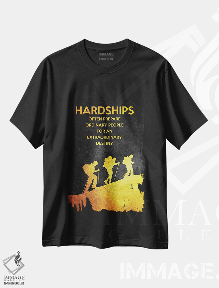 تیشرت طرح دار سختی ها، تزئینی اثر آدریان بالدُوینو | فروشگاه ایماژ