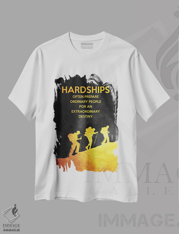 تیشرت طرح دار سختی ها، تزئینی اثر آدریان بالدُوینو | immage.ir