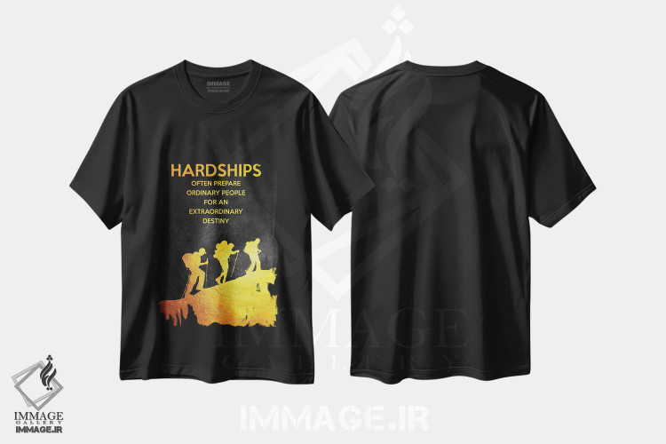 تیشرت طرح دار سختی ها، تزئینی اثر آدریان بالدُوینو | فروشگاه ایماژ