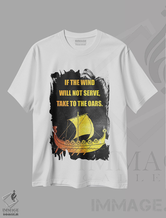 تیشرت طرح دار پاروزنی کن، تزئینی اثر آدریان بالدُوینو | فروشگاه ایماژ