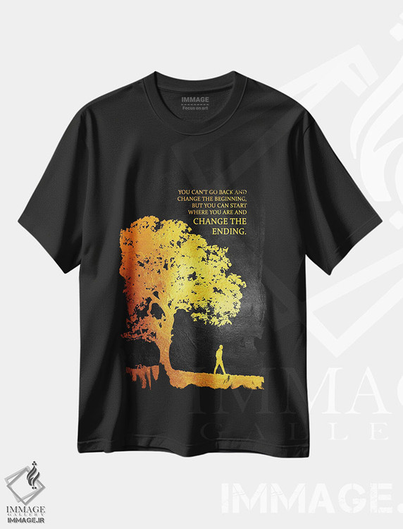 تیشرت طرح دار پایان را تغییر بده، تزئینی اثر آدریان بالدُوینو | immage.ir