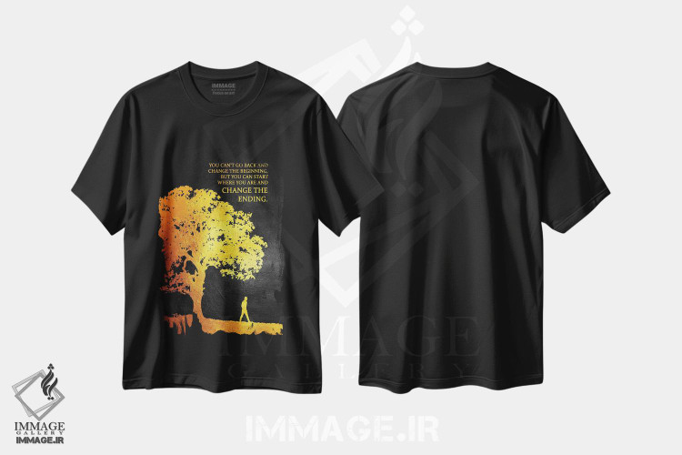 تیشرت طرح دار پایان را تغییر بده، تزئینی اثر آدریان بالدُوینو | immage.ir