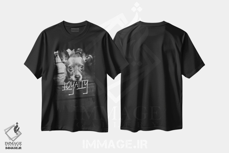 تیشرت طرح دار وفاداری سگ، عکاسی سیاه و سفید اثر آدریان بالدُوینو | immage.ir
