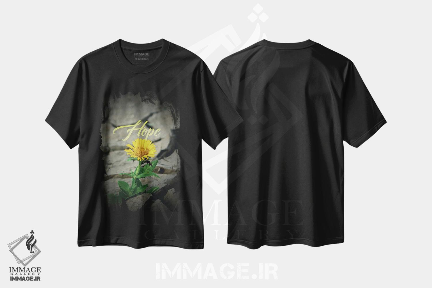 تیشرت طرح دار گل امید، عکاسی ماکرو اثر آدریان بالدُوینو | فروشگاه ایماژ