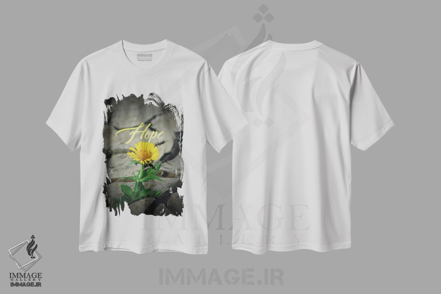 تیشرت طرح دار گل امید، عکاسی ماکرو اثر آدریان بالدُوینو | immage.ir