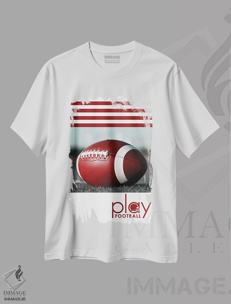 تیشرت طرح دار بازی فوتبال، مدیوم اثر آدریان بالدُوینو | immage.ir