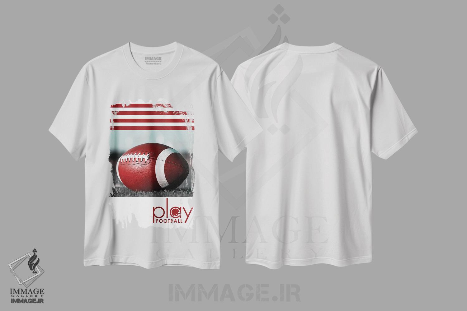 تیشرت طرح دار بازی فوتبال، مدیوم اثر آدریان بالدُوینو | immage.ir