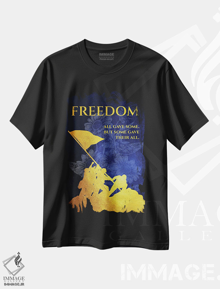 تیشرت طرح دار سربازان آزادی اوکراین، هنر دیجیتال اثر آدریان بالدُوینو | فروشگاه ایماژ