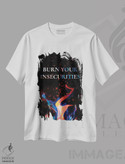 تیشرت طرح دار ناامنی هایت را بسوزان، هنر دیجیتال اثر آدریان بالدُوینو | فروشگاه ایماژ