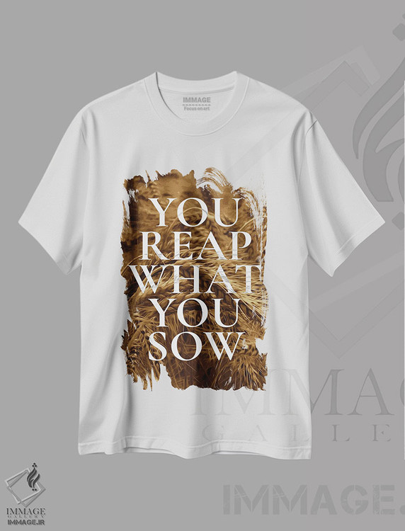 تیشرت طرح دار کاشتن و برداشت کردن، هنر دیجیتال اثر آدریان بالدُوینو | فروشگاه ایماژ