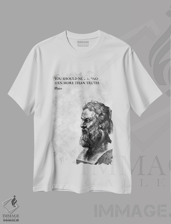 تیشرت طرح دار افلاطون، هنر دیجیتال اثر آدریان بالدُوینو | فروشگاه ایماژ