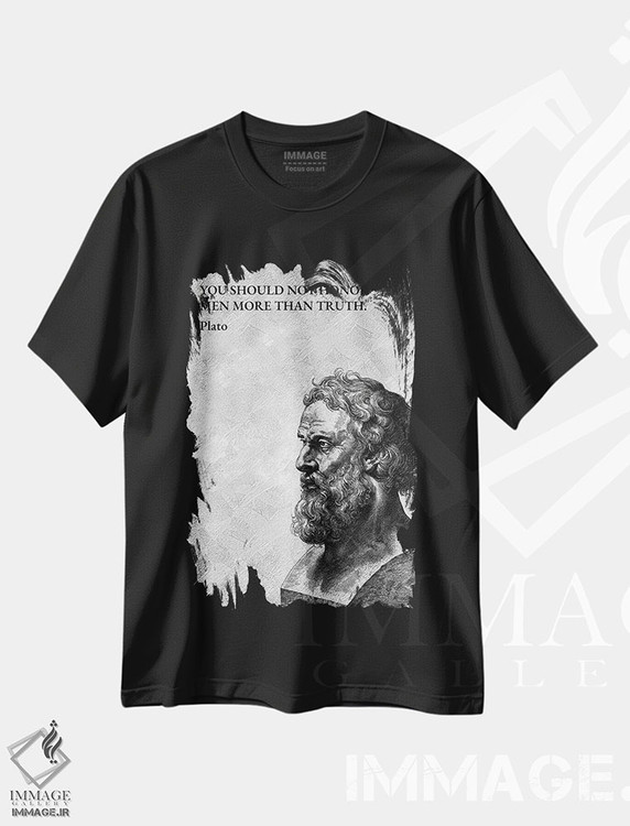 تیشرت طرح دار افلاطون، هنر دیجیتال اثر آدریان بالدُوینو | immage.ir