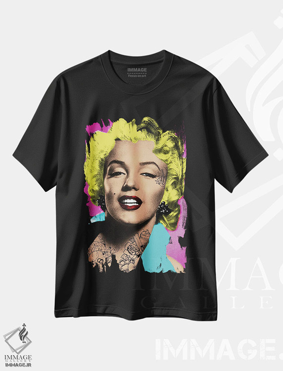 تیشرت طرح دار مرلین تتو شده، دکوراسیون جایگزین اثر اندرو ام بارلو | immage.ir