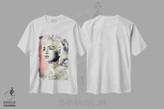 تیشرت طرح دار مدونا تتو شده، دکوراسیون جایگزین اثر اندرو ام بارلو | فروشگاه ایماژ