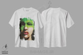 تیشرت طرح دار دختر سبزپوش ۲، هنر دیجیتال اثر اندرو ام بارلو | فروشگاه ایماژ