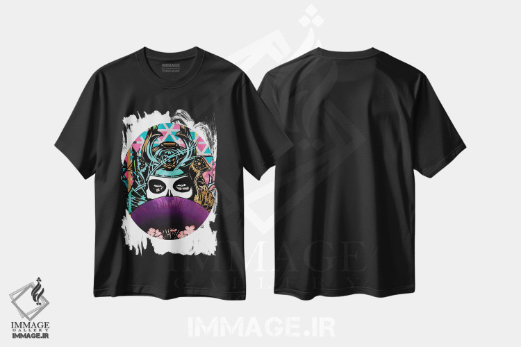 تیشرت طرح دار دختر گیشای سامورایی، دکوراسیون جایگزین اثر اندرو ام بارلو | immage.ir