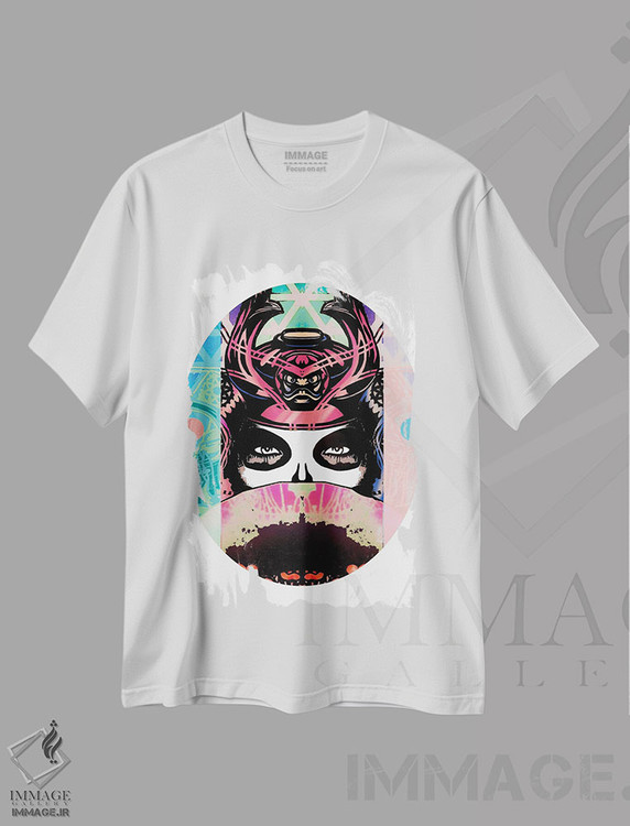 تیشرت طرح دار دختر گیشای سامورایی ۲، دکوراسیون جایگزین اثر اندرو ام بارلو | immage.ir