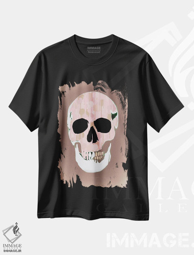 تیشرت طرح دار جمجمهٔ پاشیده ۲، دکوراسیون جایگزین اثر اندرو ام بارلو | فروشگاه ایماژ