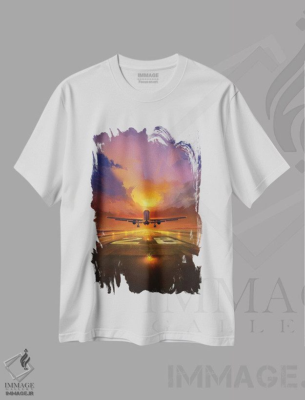 تیشرت طرح دار آخرین پرواز، هنر دیجیتال اثر آرتم رادس چبوخا | فروشگاه ایماژ