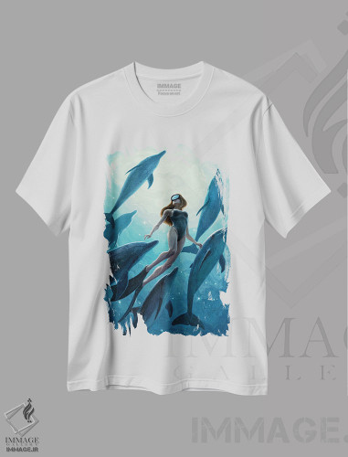 تیشرت طرح دار دنبال کردن رویا، دکوراسیون جایگزین اثر آرتم رادس چبوخا | فروشگاه ایماژ
