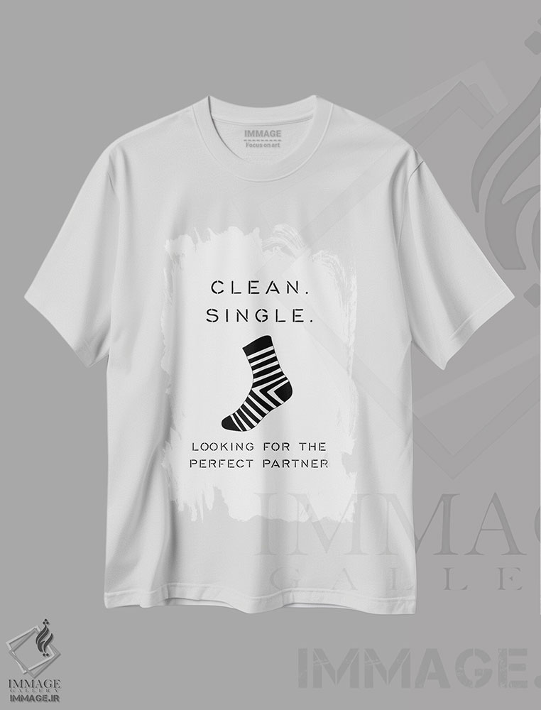 تیشرت طرح دار تابلوی خشکشویی، هنر تزئینی سیاه و سفید اثر پوسترهای طراحی آلچرا | immage.ir