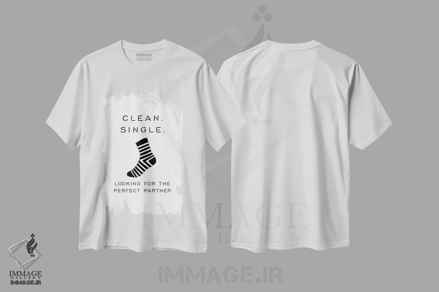 تیشرت طرح دار تابلوی خشکشویی، هنر تزئینی سیاه و سفید اثر پوسترهای طراحی آلچرا | immage.ir