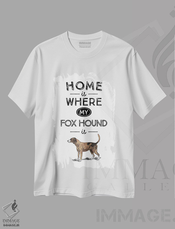 تیشرت طرح دار فاکس هاند، تایپوگرافی اثر پوسترهای طراحی آلچرا | immage.ir
