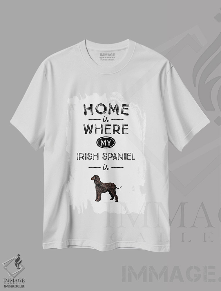 تیشرت طرح دار ایریش اسپنیل اثر پوسترهای طراحی آلچرا | immage.ir