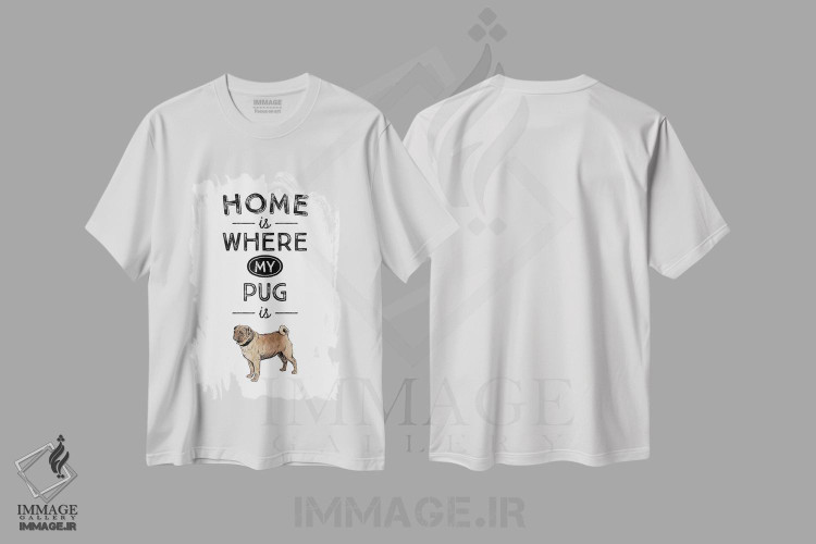 تیشرت طرح دار پاگ، تایپوگرافی اثر پوسترهای طراحی آلچرا | immage.ir
